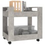 Carrito de escritorio contrachapada gris hormigón 60x45x60 cm de vidaXL, Carros e islas - Ref: Foro24-816604, Precio: 50,25 €...