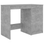 Betongrauer Sperrholzschreibtisch 100x50x76 cm von vidaXL, Schreibtische - Ref: Foro24-801800, Preis: 84,07 €, Rabatt: %