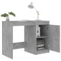 Betongrauer Sperrholzschreibtisch 100x50x76 cm von vidaXL, Schreibtische - Ref: Foro24-801800, Preis: 84,07 €, Rabatt: %