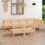 Gartenmöbel-Set 7-teilig aus massivem Kiefernholz von vidaXL, Gartensets - Ref: Foro24-3082747, Preis: 332,22 €, Rabatt: %