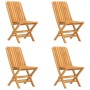 5-piece solid teak wood garden dining set by vidaXL, Garden sets - Ref: Foro24-3155036, Price: 409,99 €, Discount: %