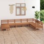 Garden furniture set 8 pieces solid honey brown pine wood by vidaXL, Garden sets - Ref: Foro24-3082987, Price: 414,30 €, Disc...