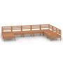 Garden furniture set 8 pieces solid honey brown pine wood by vidaXL, Garden sets - Ref: Foro24-3082987, Price: 414,30 €, Disc...