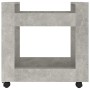 Carrito de escritorio contrachapada gris hormigón 60x45x60 cm de vidaXL, Carros e islas - Ref: Foro24-816604, Precio: 50,25 €...