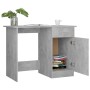 Betongrauer Sperrholzschreibtisch 100x50x76 cm von vidaXL, Schreibtische - Ref: Foro24-801084, Preis: 79,82 €, Rabatt: %