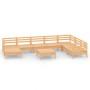 9-teiliges Gartenmöbel-Set aus massivem Kiefernholz von vidaXL, Gartensets - Ref: Foro24-3082989, Preis: 421,27 €, Rabatt: %