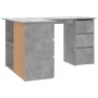 Corner plywood desk in gray concrete 145x100x76 cm by vidaXL, Desks - Ref: Foro24-801093, Price: 231,58 €, Discount: %