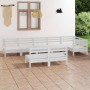 Garden furniture set 8 pieces solid white pine wood by vidaXL, Garden sets - Ref: Foro24-3082758, Price: 377,45 €, Discount: %