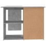 Corner plywood desk in gray concrete 145x100x76 cm by vidaXL, Desks - Ref: Foro24-801093, Price: 231,58 €, Discount: %