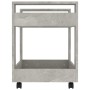 Carrito de escritorio contrachapada gris hormigón 60x45x60 cm de vidaXL, Carros e islas - Ref: Foro24-816604, Precio: 50,25 €...