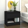 Mesitas de noche 2 uds madera contrachapada negro 40x30x39 cm de vidaXL, Mesitas de noche - Ref: Foro24-803446, Precio: 59,44...