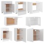 Kitchen furniture set 8 pieces white engineered wood by vidaXL, Kitchen cabinets - Ref: Foro24-3067647, Price: 534,05 €, Disc...