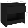 Mesitas de noche 2 uds madera contrachapada negro 40x30x39 cm de vidaXL, Mesitas de noche - Ref: Foro24-803446, Precio: 59,44...