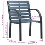 Garden chairs 2 units gray wood by vidaXL, Garden chairs - Ref: Foro24-47938, Price: 113,32 €, Discount: %