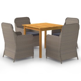 Garden dining set 5 pieces brown by vidaXL, Garden sets - Ref: Foro24-3067727, Price: 626,20 €, Discount: %