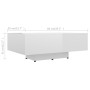 Plywood white glossy coffee table 85x55x31 cm by vidaXL, Coffee table - Ref: Foro24-803386, Price: 63,99 €, Discount: %