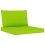 Juego de muebles de jardín 9 piezas con cojines verde brillante de vidaXL, Conjuntos de jardín - Ref: Foro24-3067547, Precio:...