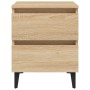 Bedside table made of oak plywood in Sonoma finish, measuring 40x35x50 cm. by vidaXL, Nightstands - Ref: Foro24-805875, Price...