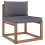 4-seater pallet sofa with impregnated pine wood cushions by vidaXL, Garden sets - Ref: Foro24-3067332, Price: 250,99 €, Disco...