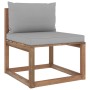 4-seater pallet sofa with pine wood cushions impregnated. by vidaXL, Garden sets - Ref: Foro24-3067333, Price: 250,99 €, Disc...