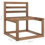 Garden furniture set, 5 pieces, with cushions, made of brown impregnated pine wood. by vidaXL, Garden sets - Ref: Foro24-3067...