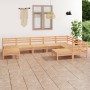 Gartenmöbel-Set 9-teilig aus massivem Kiefernholz von vidaXL, Gartensets - Ref: Foro24-3083024, Preis: 421,27 €, Rabatt: %