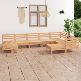 Garden furniture set 9 pieces solid pine wood by vidaXL, Garden sets - Ref: Foro24-3083024, Price: 420,99 €, Discount: %