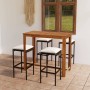 5-teiliges Garten-Bar-Set und braune Kissen aus synthetischem Rattan von vidaXL, Gartensets - Ref: Foro24-3067994, Preis: 303...