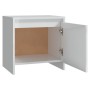 Mesitas de noche 2 uds madera ingeniería blanco brillo de vidaXL, Mesitas de noche - Ref: Foro24-809876, Precio: 57,73 €, Des...