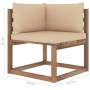 4-Sitzer-Palettensofa mit Kissen aus imprägniertem Kiefernholz von vidaXL, Gartensets - Ref: Foro24-3067335, Preis: 274,51 €,...