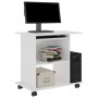 Glossy white plywood computer table 80x50x75cm by vidaXL, Desks - Ref: Foro24-802900, Price: 72,95 €, Discount: %