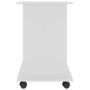 Mesa de ordenador madera contrachapada blanco brillo 80x50x75cm de vidaXL, Escritorios - Ref: Foro24-802900, Precio: 72,95 €,...