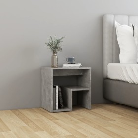 Concrete gray plywood bedside table 40x30x40 cm by vidaXL, Nightstands - Ref: Foro24-806336, Price: 29,34 €, Discount: %