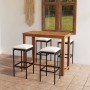 5-piece garden bar set and black synthetic rattan cushions by vidaXL, Garden sets - Ref: Foro24-3067995, Price: 306,80 €, Dis...