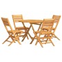 5-teiliges Garten-Essset aus massivem Teakholz von vidaXL, Gartensets - Ref: Foro24-3155031, Preis: 360,73 €, Rabatt: %