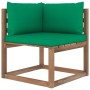 4-seater pallet sofa with impregnated pine wood cushions by vidaXL, Garden sets - Ref: Foro24-3067337, Price: 224,70 €, Disco...