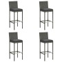 5-piece garden bar set with gray cushions by vidaXL, Garden sets - Ref: Foro24-3067945, Price: 380,11 €, Discount: %