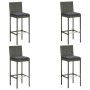 5-piece garden bar set with gray cushions by vidaXL, Garden sets - Ref: Foro24-3067959, Price: 408,31 €, Discount: %