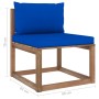 4-seater pallet sofa with impregnated pine wood cushions by vidaXL, Garden sets - Ref: Foro24-3067342, Price: 224,70 €, Disco...