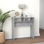 Mesa consola madera de ingeniería gris hormigón 78x30x80 cm de vidaXL, Mesas auxiliares - Ref: Foro24-808300, Precio: 37,96 €...