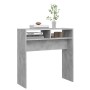 Mesa consola madera de ingeniería gris hormigón 78x30x80 cm de vidaXL, Mesas auxiliares - Ref: Foro24-808300, Precio: 37,96 €...