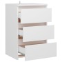 Mesitas de noche 2 uds madera contrachapada blanco 40x35x62,5cm de vidaXL, Mesitas de noche - Ref: Foro24-806212, Precio: 99,...