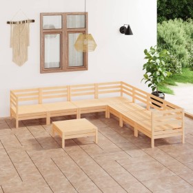 Garden furniture set 8 pieces solid pine wood by vidaXL, Garden sets - Ref: Foro24-3083099, Price: 360,99 €, Discount: %