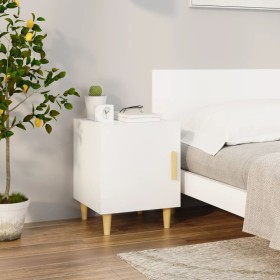 Glossy white plywood nightstand by vidaXL, Nightstands - Ref: Foro24-812054, Price: 40,99 €, Discount: %