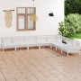 Gartenmöbel-Set 8-teilig aus massivem weißem Kiefernholz von vidaXL, Gartensets - Ref: Foro24-3083105, Preis: 377,45 €, Rabat...