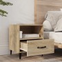 Bedside tables 2 units plywood oak Sonoma by vidaXL, Nightstands - Ref: Foro24-812031, Price: 80,99 €, Discount: %