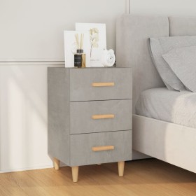 Concrete gray engineered wood bedside table 40x40x66 cm by vidaXL, Nightstands - Ref: Foro24-812082, Price: 57,99 €, Discount: %