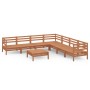 Garden furniture set 8 pieces solid honey brown pine wood by vidaXL, Garden sets - Ref: Foro24-3083102, Price: 354,86 €, Disc...