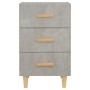 Concrete gray engineered wood bedside table 40x40x66 cm by vidaXL, Nightstands - Ref: Foro24-812082, Price: 57,95 €, Discount: %