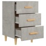 Concrete gray engineered wood bedside table 40x40x66 cm by vidaXL, Nightstands - Ref: Foro24-812082, Price: 57,95 €, Discount: %